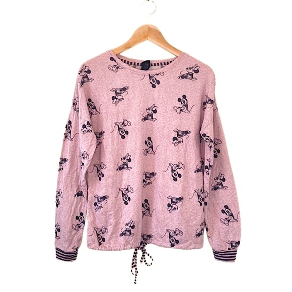 🌸Disney Mickey and Minnie pink long sleeve